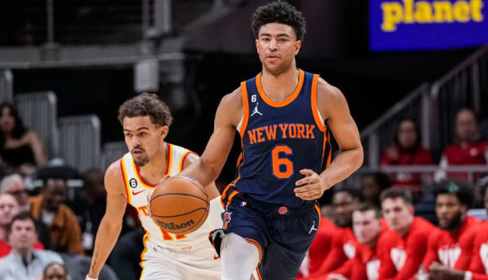 Grimes (6) established himself as an indispensable member of the Knicks' starting five in he early stages of last season